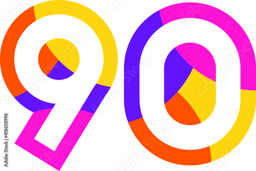 90 Colorful Fun Modern Flat Number