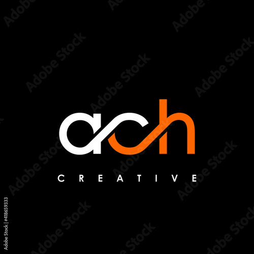 ACH Letter Initial Logo Design Template Vector Illustration