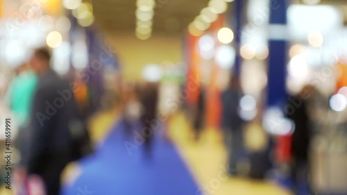 Wallpaper Mural people inside a large business center.blurred background on a business theme Torontodigital.ca