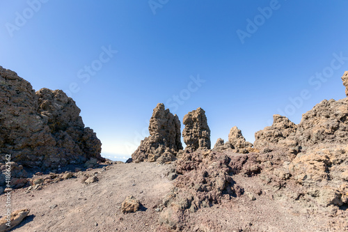 Highst point "Roque de los Muchachos" on the island of La Palma in Spain (Canary Islands)