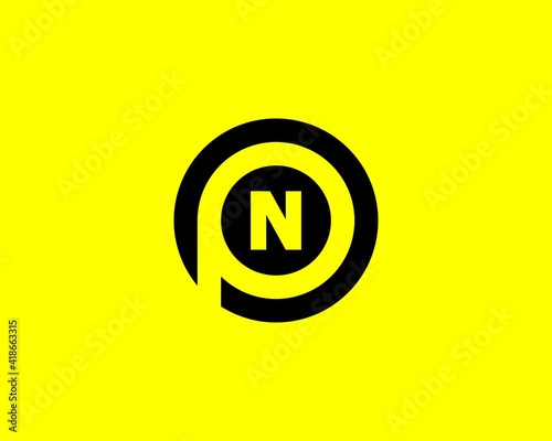 PN NP Letter logo design vector template