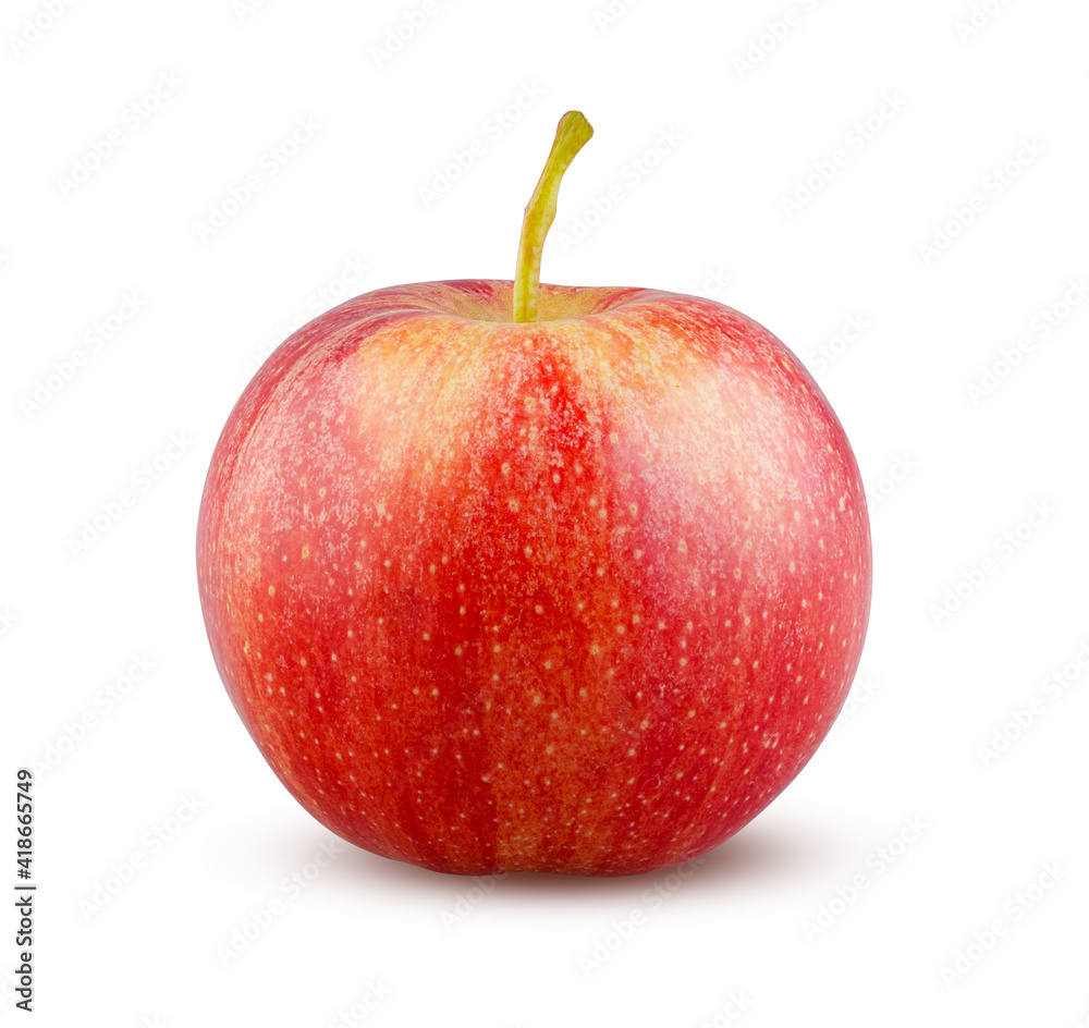 Red apple isolated on white background. Tasty fruit part. Juicy and delicious apple closeup. Dieting, healthy food and nutrition concept. Red apple isolated on white background. Tasty fruit part. Juicy and delicious apple closeup. Dieting, healthy food and nutrition concept.