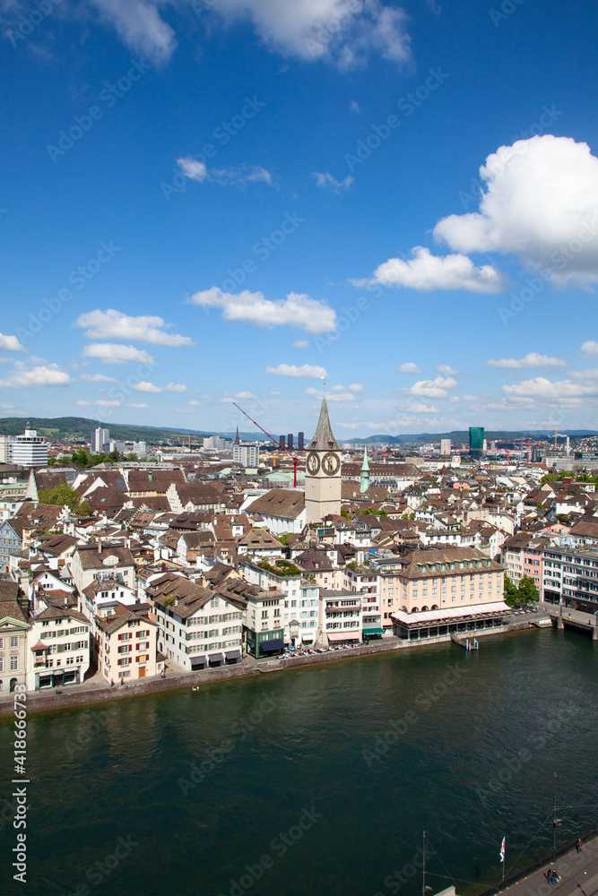 Fototapeta premium Zurich in summer