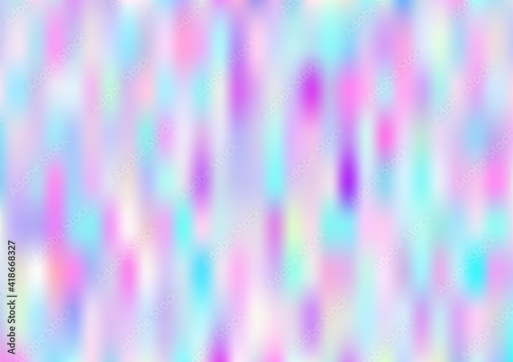 Holograph Minimal Banner. Neon Texture Overlay, 80s, 90s Music