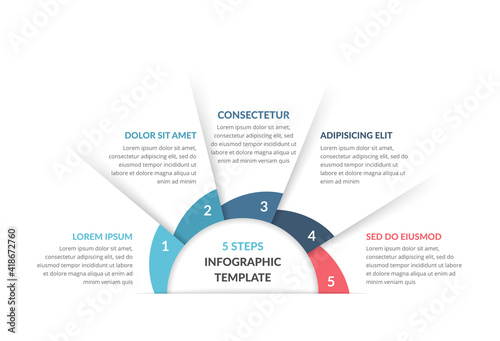 Infographic Template with 5 Steps