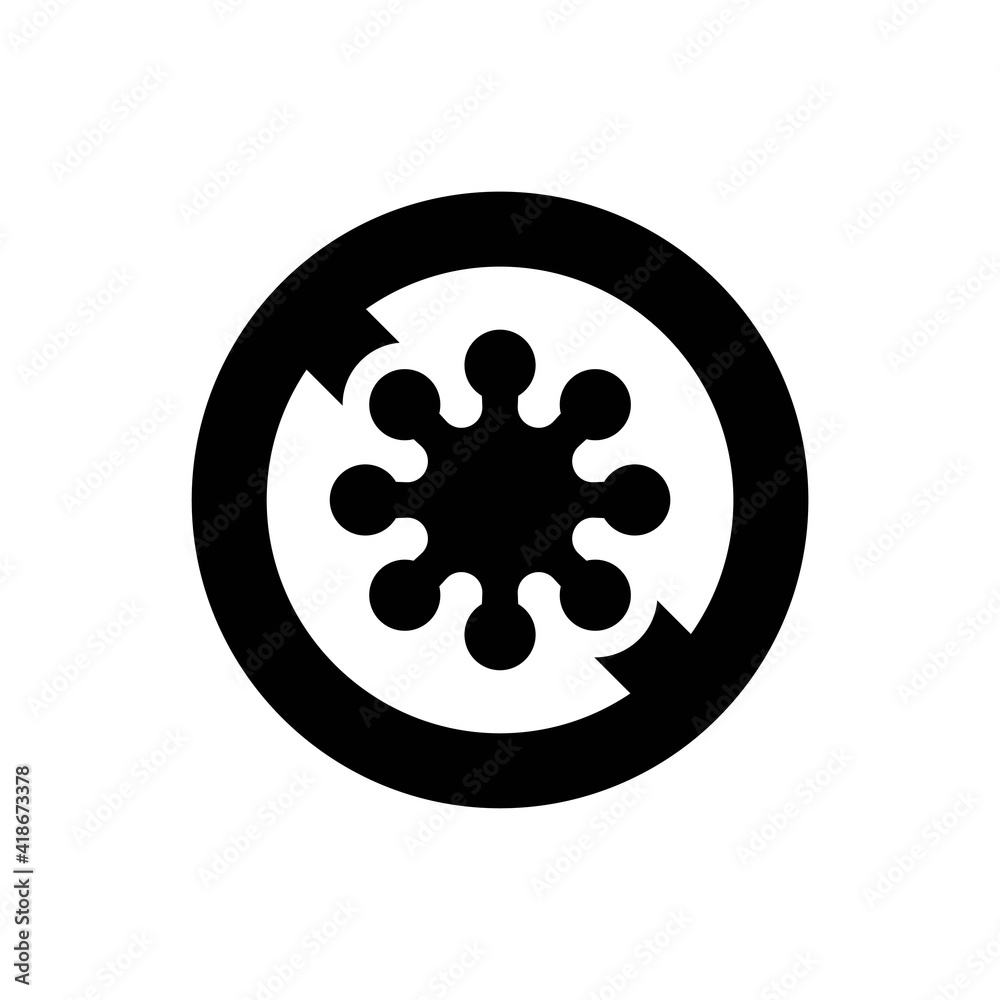 Bacteria protection icon