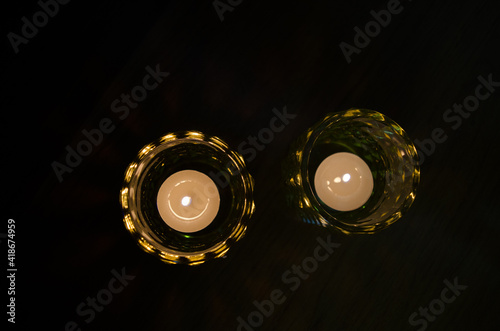 chandelier in the dark