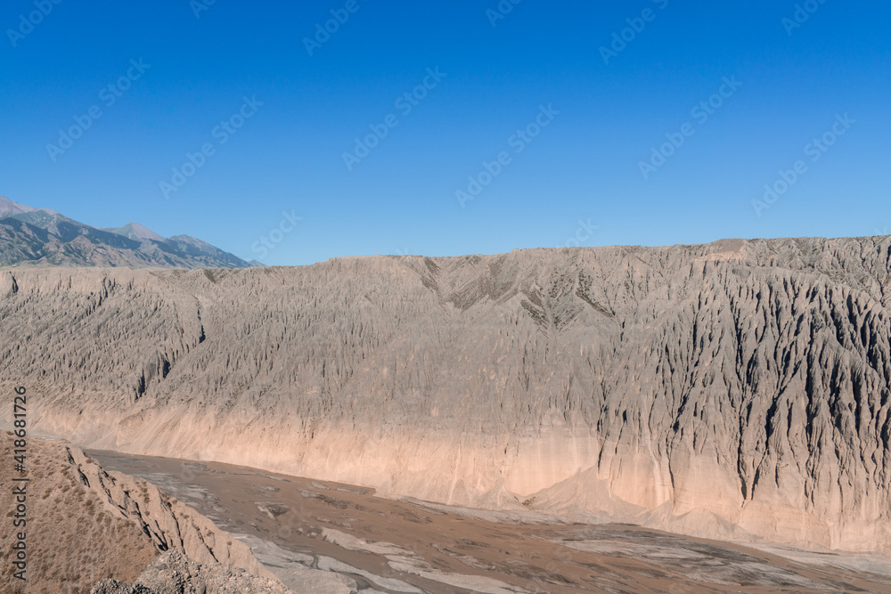 Gobi Grand Canyon in Karamay, Xinjiang, China in summer