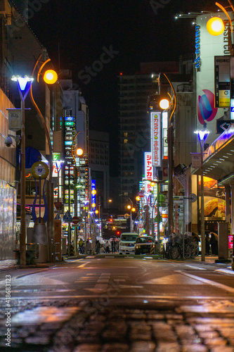 Canvas Print traffic in the city