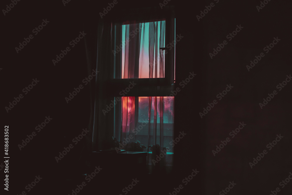 window in the dark window in the dark