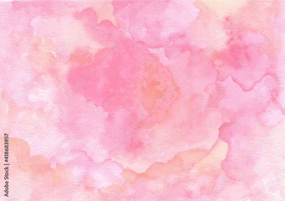 Pink abstract texture background with watercolor