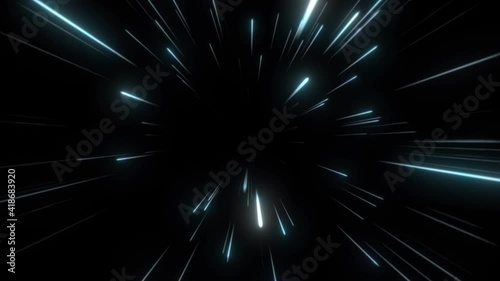 líneas blancas a la velocidad de la luz