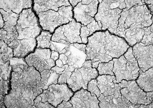 grey dry cracked earth textured, climate changes effects of global warming