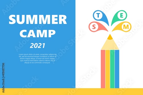 STEM summer camp background 1