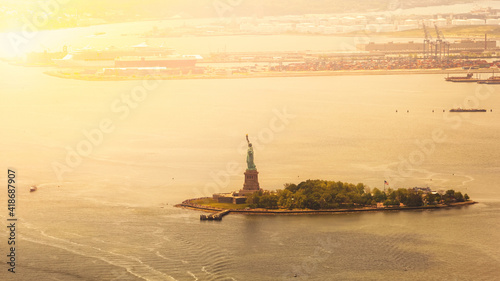 moody view to liberty island