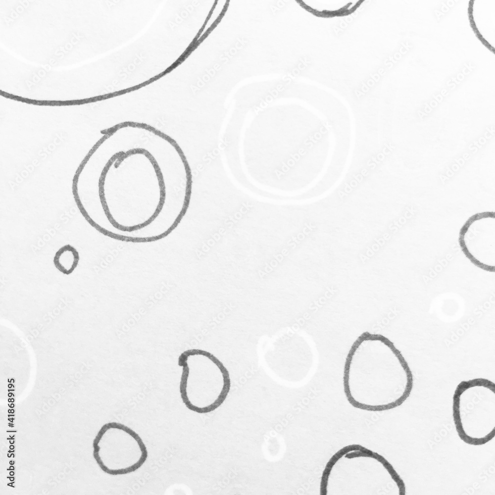 Handwritten Circles. Circular Parchment Funny Handwritten Circles. Circular Parchment Funny