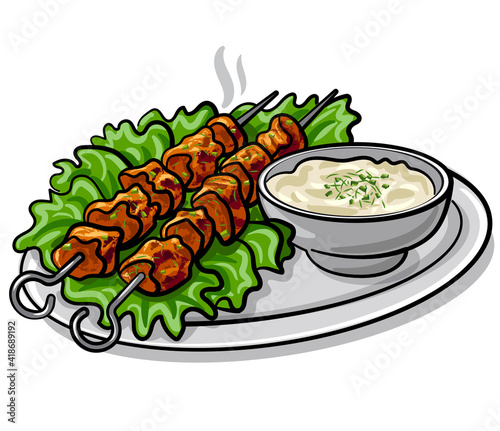 shish tawook kebab