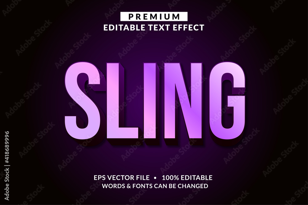 Shiny Editable 3d Text Effect Font Style Templates. Modern Editable Font Effect. Cool 3d Text Effect Graphic Style