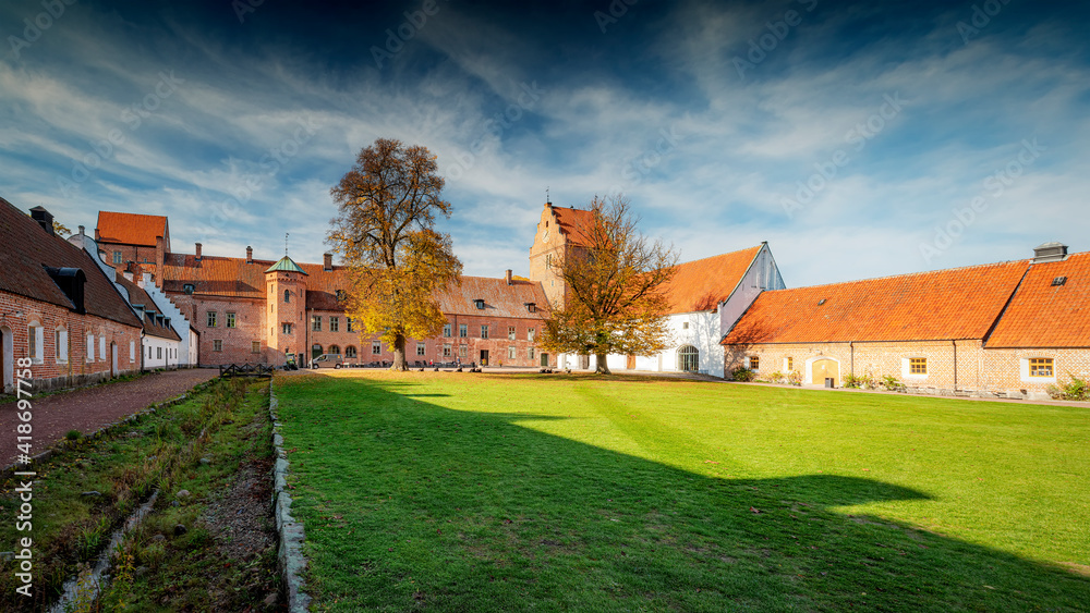 Fototapeta premium Backaskog Castle Courtyard