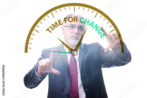 Concept of organisational change and transfomation with business photo