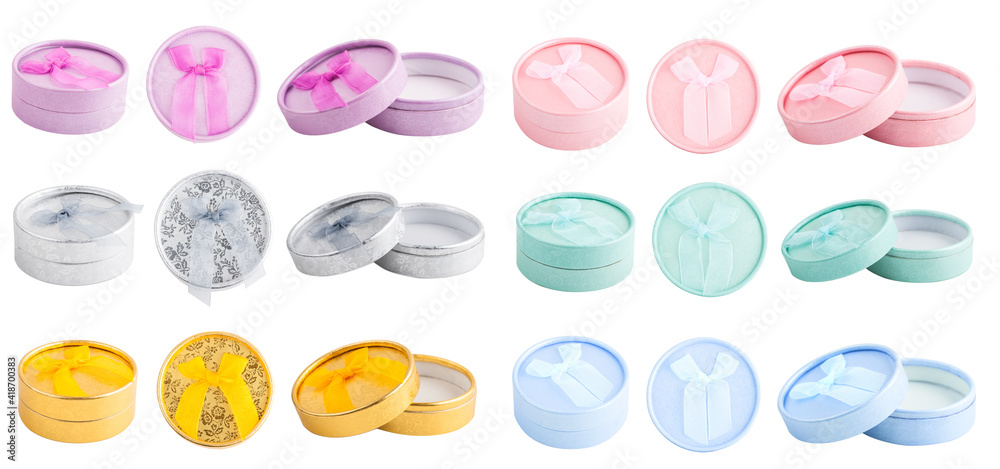 Naklejka premium Set of colorful gift boxes