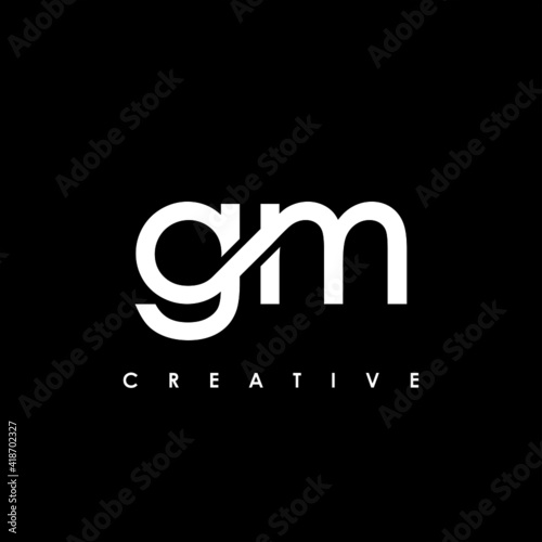 GM Letter Initial Logo Design Template Vector Illustration