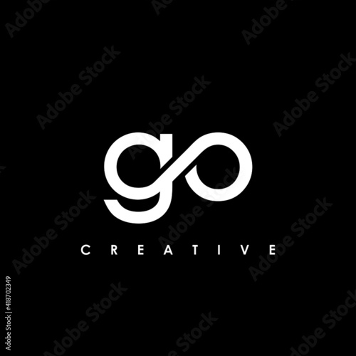 GO Letter Initial Logo Design Template Vector Illustration
