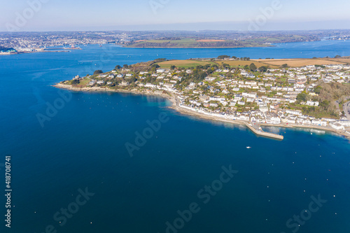 Aerial photograph of St Mawes near Falmouth, Cornwall, England © Tim