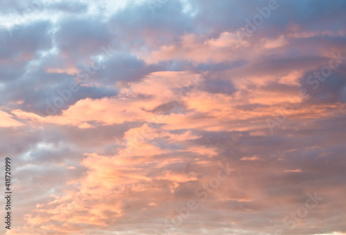 Beautiful clouds in the sunset sky © E.O.