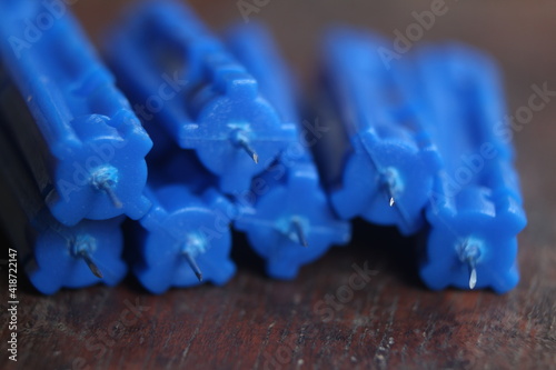 close up of blood lancet needles