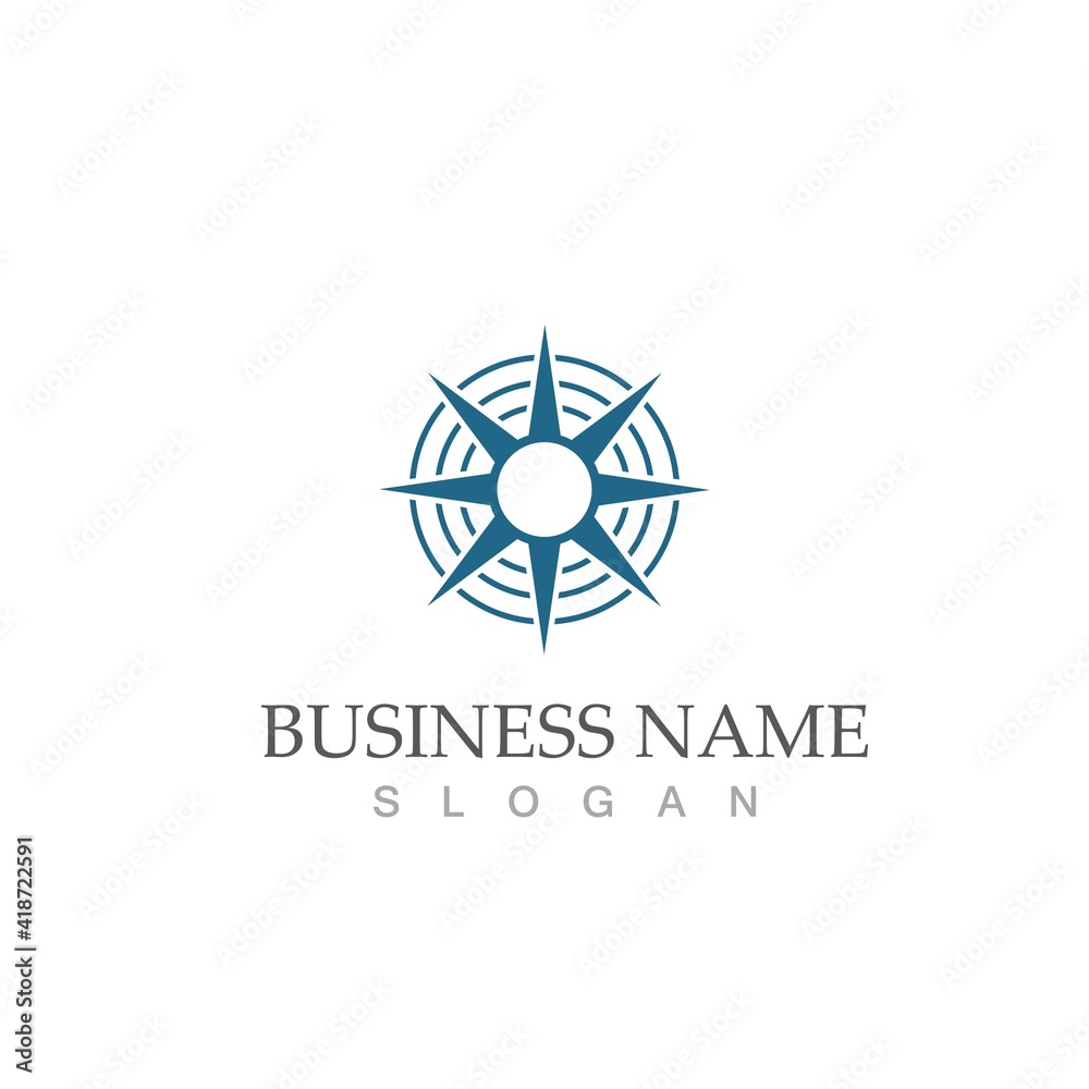 compass icon vector illustration template compass icon vector illustration template