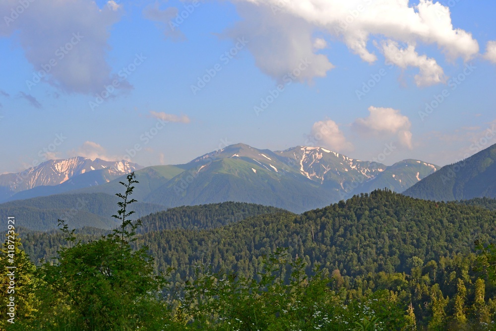 Fototapeta premium landscape with clouds