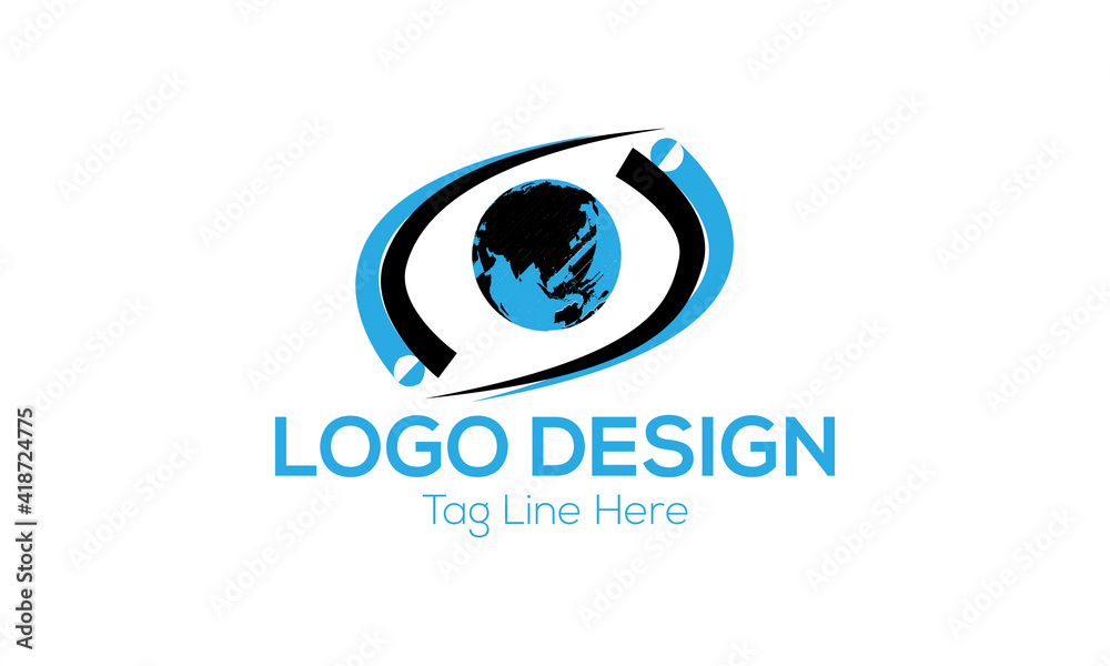 abstract logo design art business.