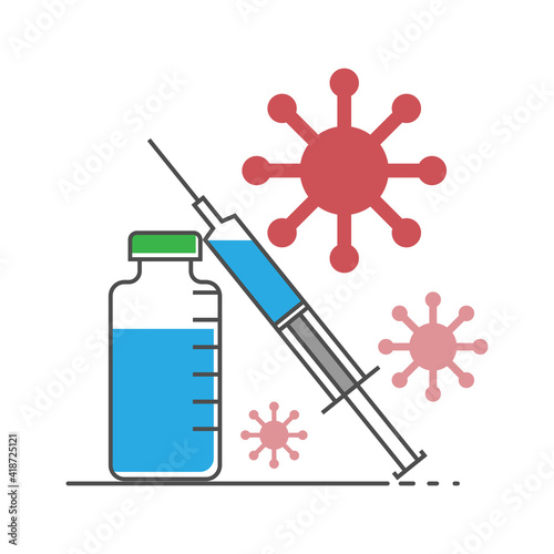 Vaccine covid-19 concept