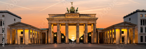 Berlin, Brandenburg Gate at night