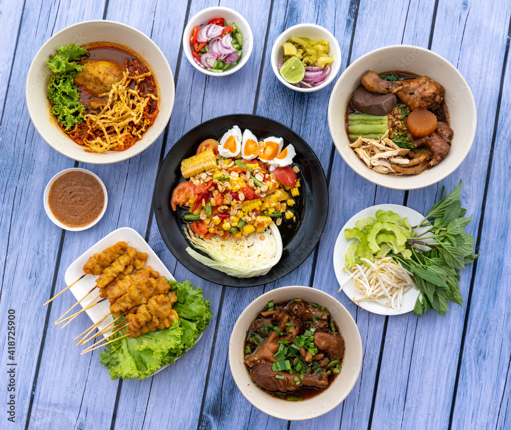 Thai Food Mixed Dishes Set 233009 Thai Food Mixed Dishes Set 233009