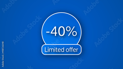 Blue limited offer banner