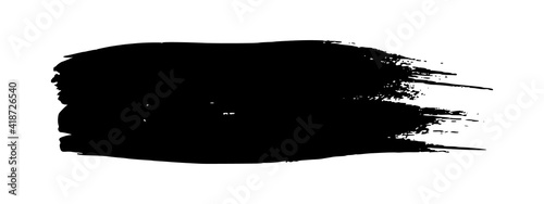 Black grunge brush stroke