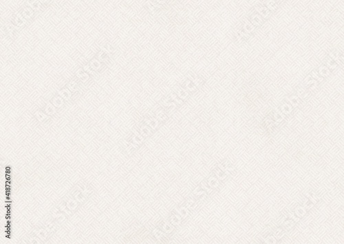 和柄模様（算木崩し）の透かしがある和紙背景イラスト photo