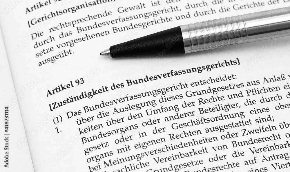 Bundesverfassungsgericht Grundgesetzbuch Artikel 93