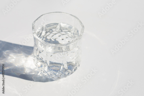 Wallpaper Mural Glass of water on white background. Torontodigital.ca