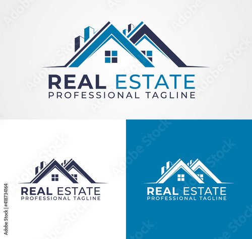 Real estate corporate logo. Real estate logo vector template. Corporate real estate logo	