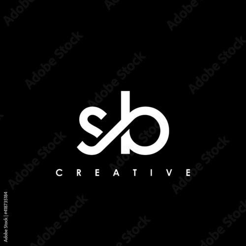 SB Letter Initial Logo Design Template Vector Illustration photo