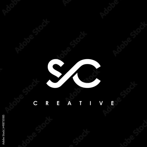 SC Letter Initial Logo Design Template Vector Illustration