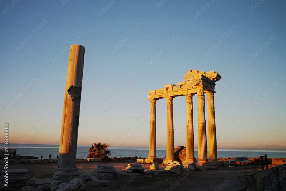 Fototapeta premium Temple of Apollon, Side, Antalya