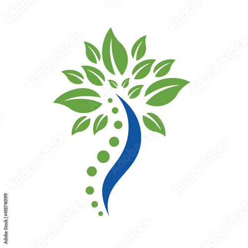Spinal Care Logo Design Vector