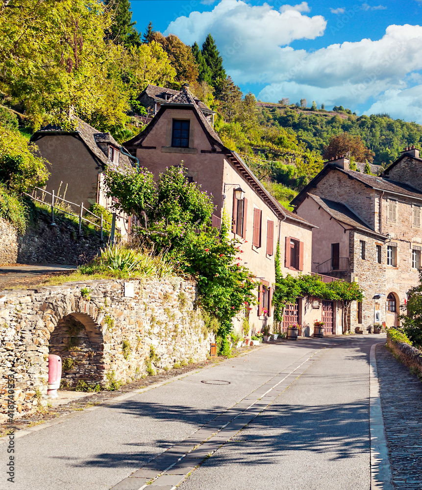 French village in nature French village in nature