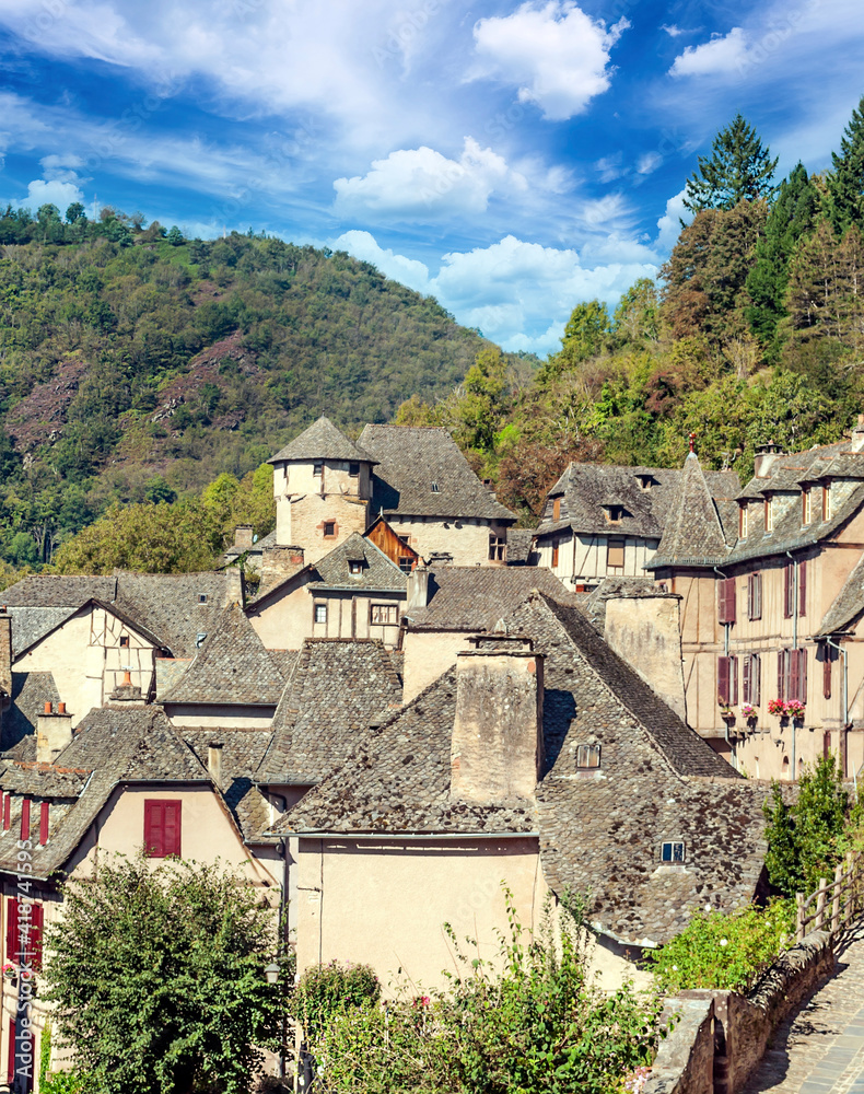 French village in nature