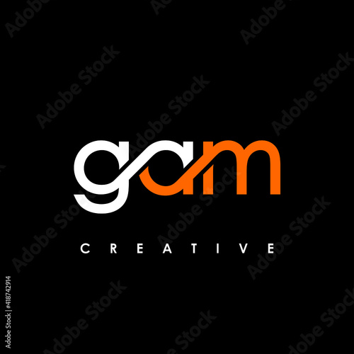 Foto GAM Letter Initial Logo Design Template Vector Illustration
