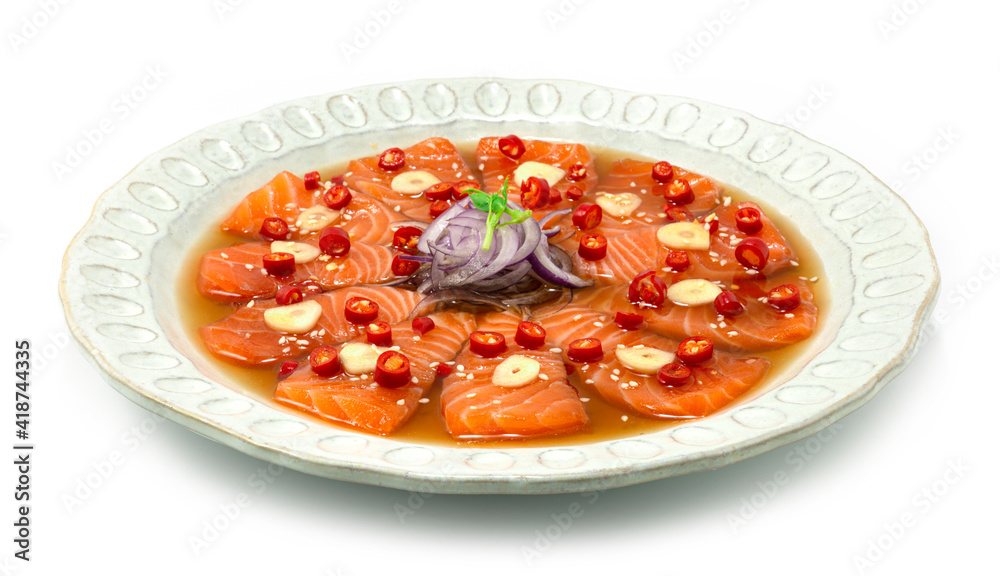 Pickled Salmon Korean Soy Sauce Marinated Korean Food Pickled Salmon Korean Soy Sauce Marinated Korean Food